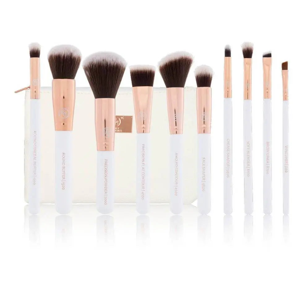 Boozy Cosmetics Rosé Gold Sculpt & Blend Brush Set 10pcs Boozy Cosmetics