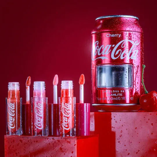 Coca-Cola & Glamlite Cherry Lip Gloss Set Glamlite