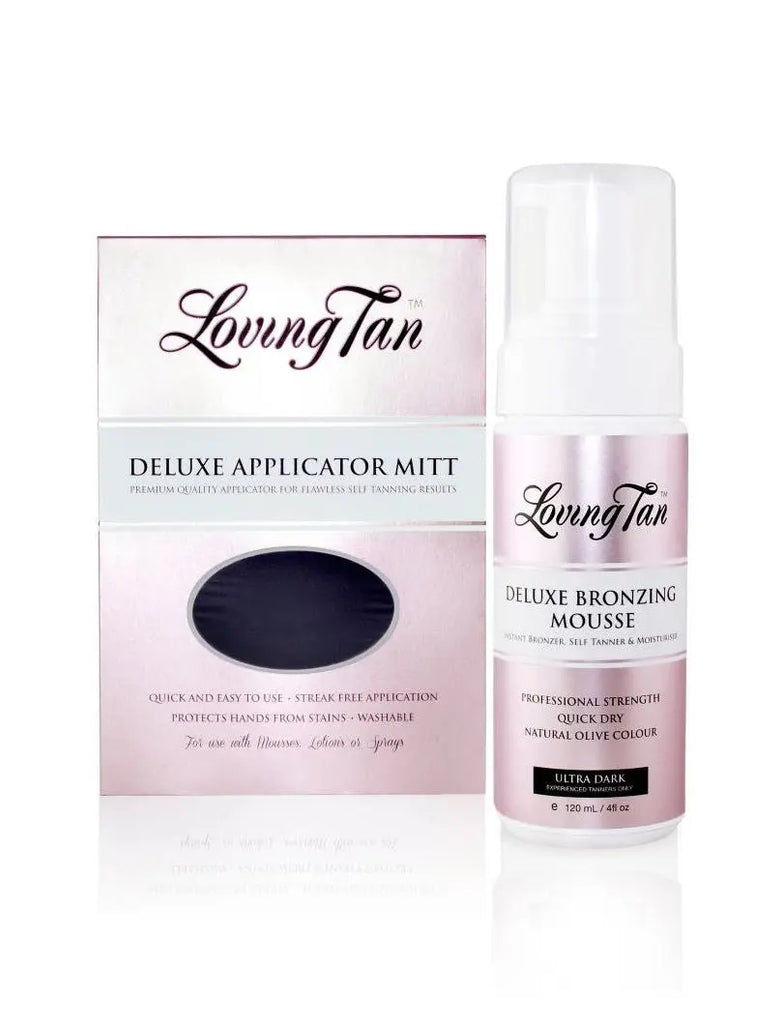 Deluxe Bronzing Mousse - ultra Dark Combo Set Loving Tan