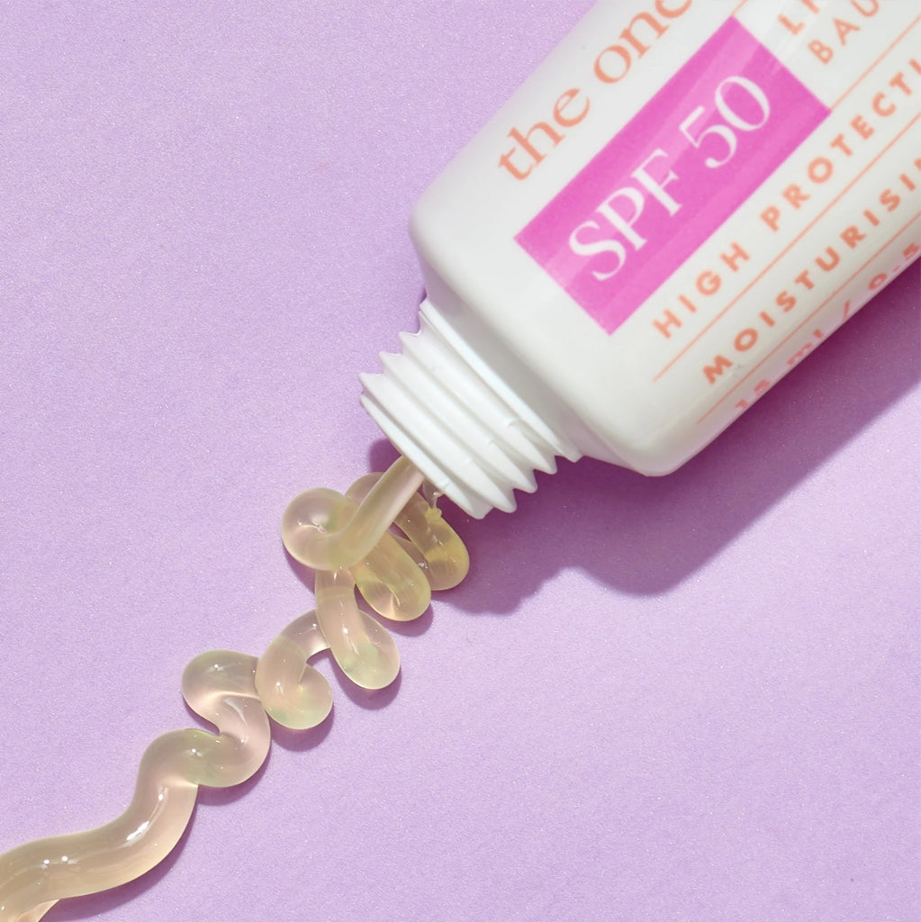 fragrance free lip balm: SPF 50 Hello Sunday