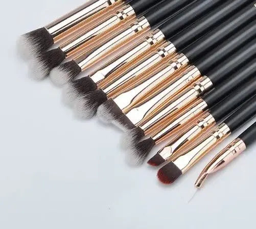 Rosegold Makeup Brushes 12pcs Jacy Cosmetics