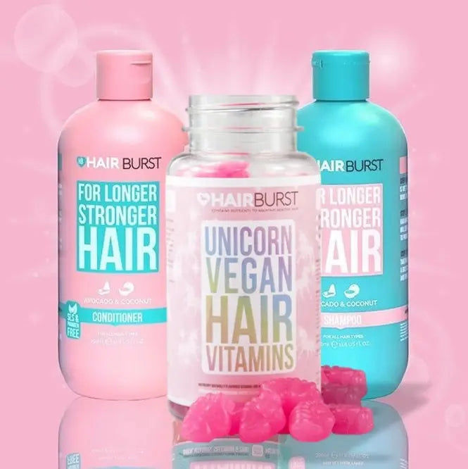 Shampoo, Conditioner & Unicorngummies bundle Hairburst