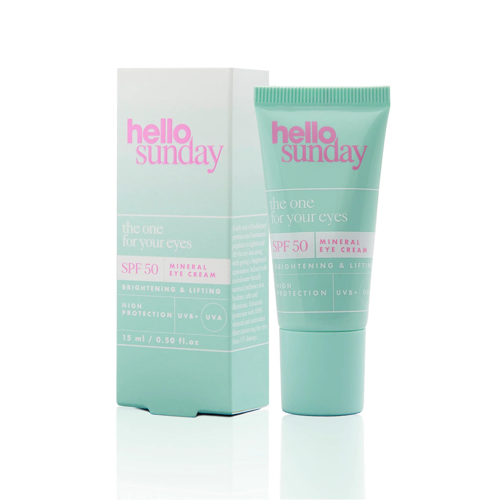 eye cream: SPF 50 Hello Sunday